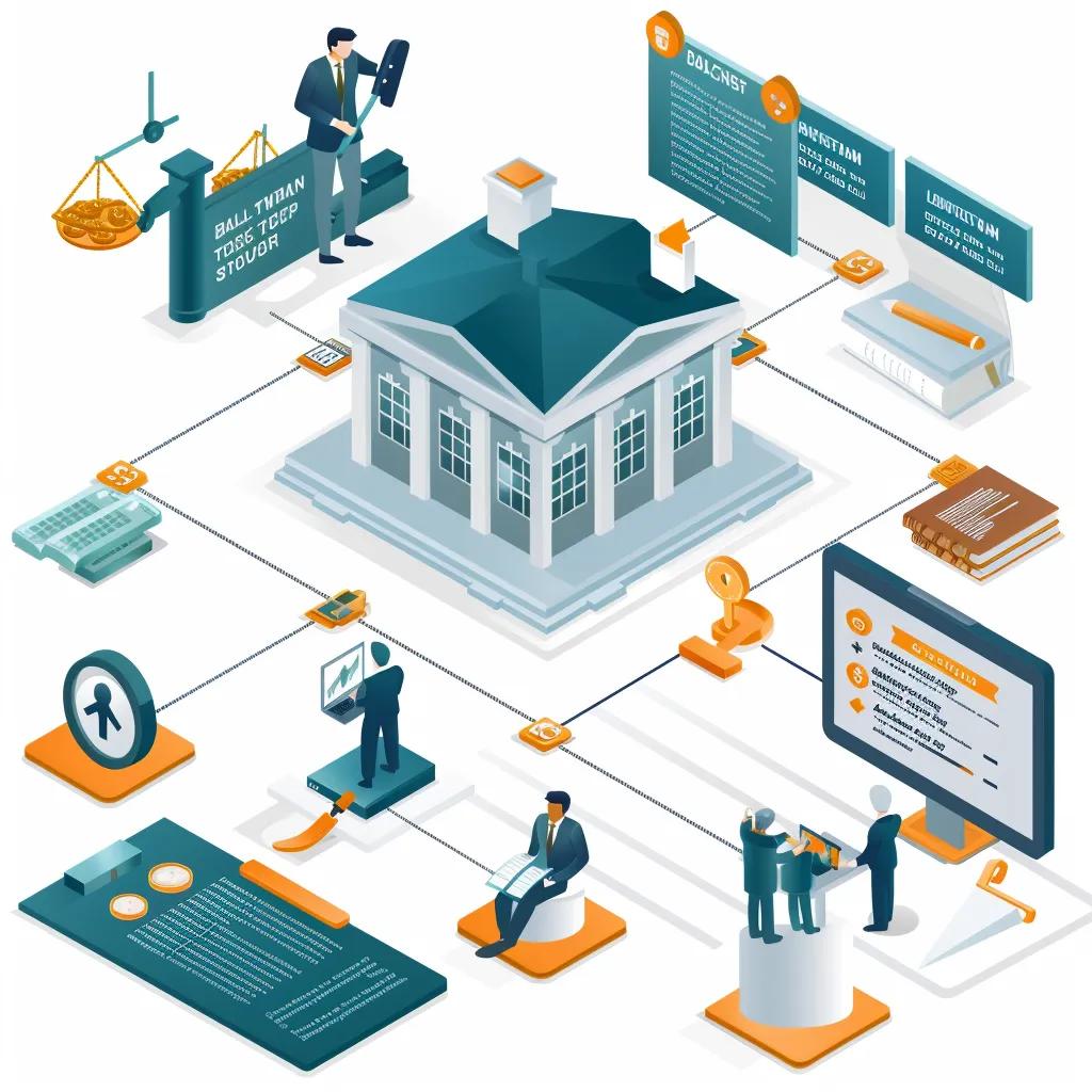 Visual representation of the bail bond process steps in St Helena Parish